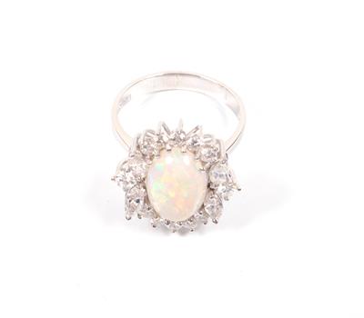 Opal Brillant Diamant Damenring - Christmas auction - Jewellery