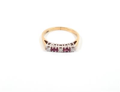 Rubin Brillant Damenring - Christmas auction - Jewellery