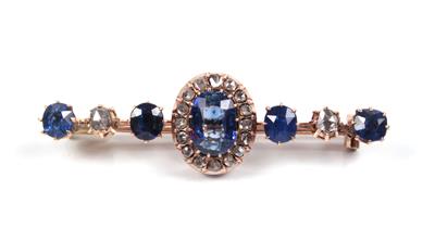 Saphir Diamant Stabbrosche - Christmas auction - Jewellery