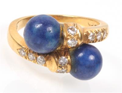 Brillant Lapis Lazuli Damenring - Gioielli
