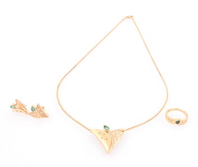 Smaragd Damenschmuckgarnitur - Jewellery