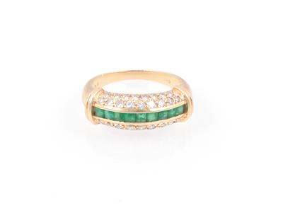 Smaragd Brillantring - Schmuck und Uhren online auction