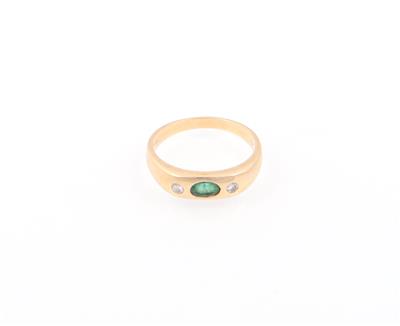 Smaragd Brillant Ring - Schmuck und Uhren online auction