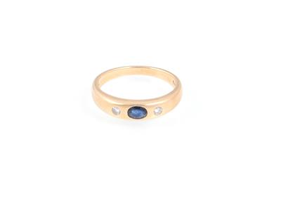 Saphir Brillant Ring - Schmuck und Uhren online auction