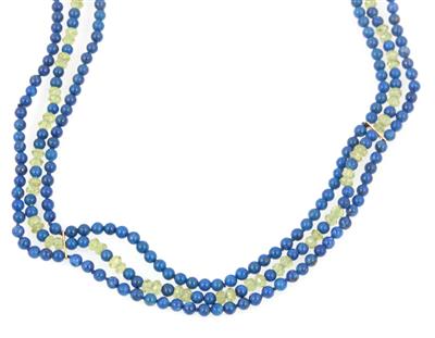 Peridot Lapis Lazuli Collier - Klenoty