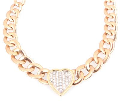 Brillant Collier "Herz" - Schmuck und Uhren online auction