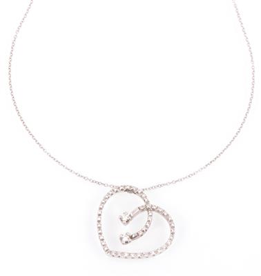 Brillant Collier "Herz" - Schmuck und Uhren