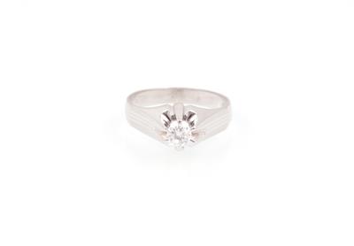 Brillantsolitärring 0,46 ct - Schmuck und Uhren