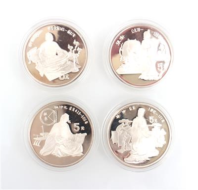 8 Sammlermünzen a 5 Yuan - Klenoty