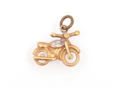 Diamant Anhänger "Motorrad" - Jewellery