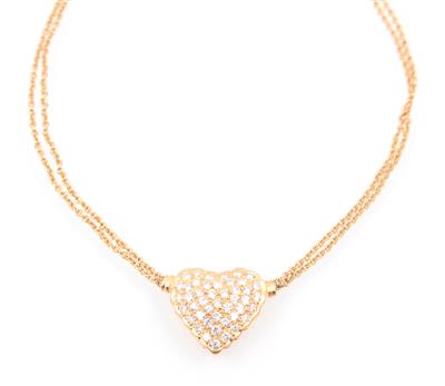 Brillant Collier "Herz" - Abverkauf Schmuck und Uhren