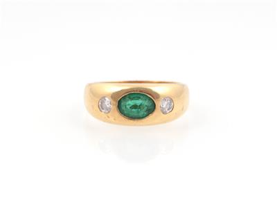 Brillant Smaragd Ring - Sale - auction