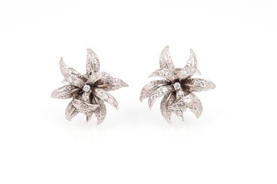Brillant Ohrclips "Blüten" - Jewellery