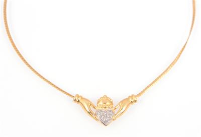 Diamant Collier "Claddagh" - Jewellery