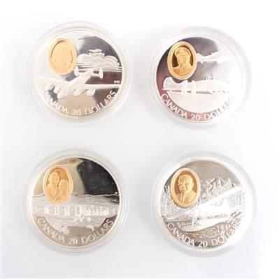 4 Münzen "20 kanadische Dollars" - Schmuck und Uhren