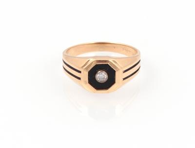 Onyx Brillant Ring - Schmuck und Uhren