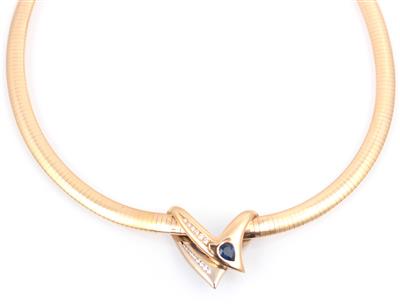 Brillant Saphir Collier - Klenoty