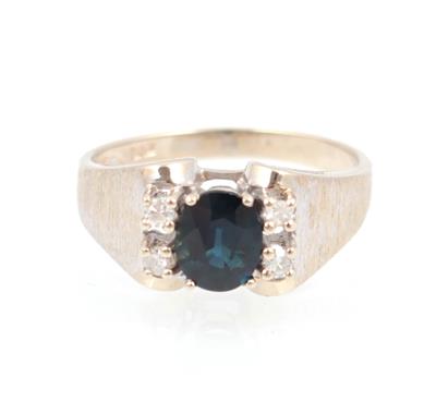 Saphir Diamant Damenring - Klenoty