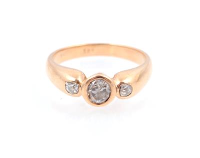 Diamantdamenring zus. ca. 0,50 ct - Jewellery