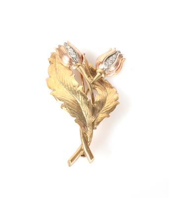 Brillant Blütenbrosche - Vánoční aukce - Klenoty