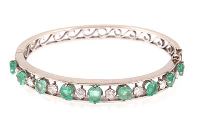 Brillant Smaragd Armreif - Christmas auction - Jewellery