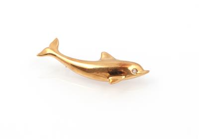 Brosche "Delphin" - Weihnachtsauktion Schmuck und Uhren