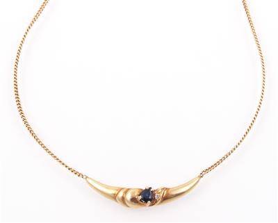 Saphir Diamant Collier - Gioielli