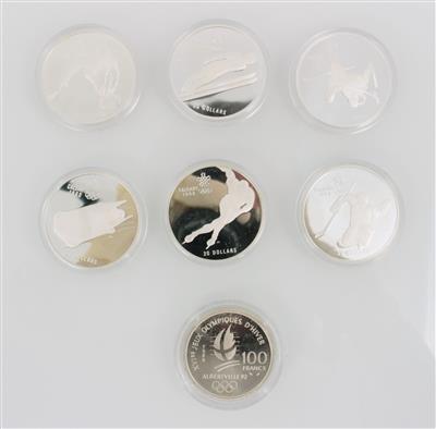 Silbermünzen "Olympische Winterspiele" - Sale - Schmuck und Uhren