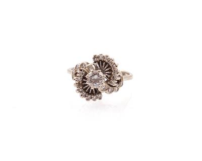 Diamantdamenring zus. ca. 0,65 ct - Gioielli