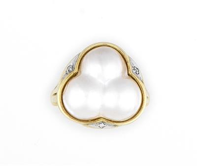 Diamant Damenring Zuchtschalenperle - Jewellery