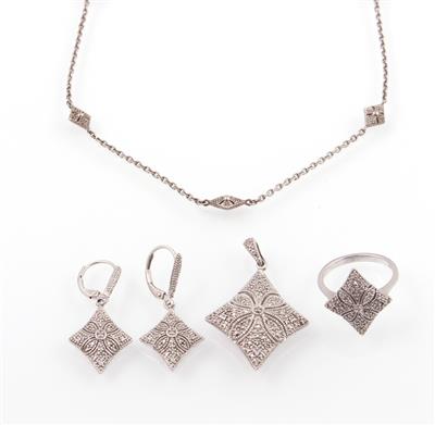 Diamant Damenschmuckgarnitur - Schmuck und Uhren