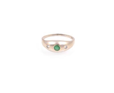 Smaragd Brillant Ring - Schmuck und Uhren