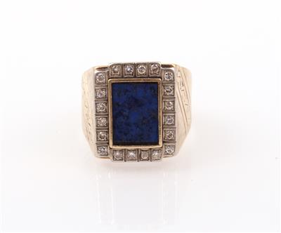 Lapis Lazuli Brillant Ring - Klenoty a náramkové