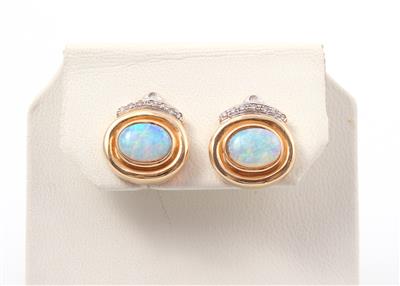 Opal Brillant Ohrstecker - Schmuck und Uhren