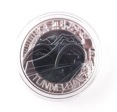 Silbermünze 25 Euro "Tunnelbau" - Münzen & Medaillen für Sammler