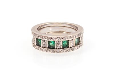 Brillant Smaragd Damenring - Klenoty a náramkové