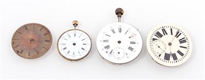 4 Taschenuhrwerke - Gioielli e orologi