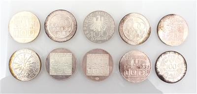 10 Münzen ATS 100,-- - Monete per collettori