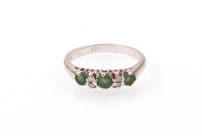 Diamant Smaragd Damenring - Gioielli e orologi