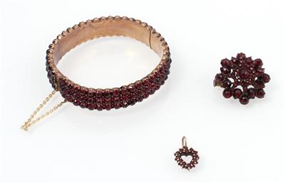 Granat Damenschmuckgarnitur - Schmuck und Uhren