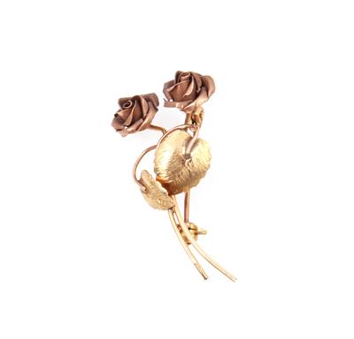 Brosche "Rosen" - Schmuck und Uhren