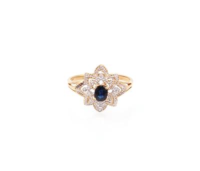 Diamant-Saphir-Ring - Gioielli e orologi