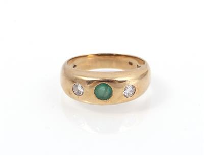 Smaragd Brillant Ring - Klenoty a náramkové