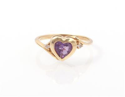 Amethyst Herzring - Klenoty a náramkové