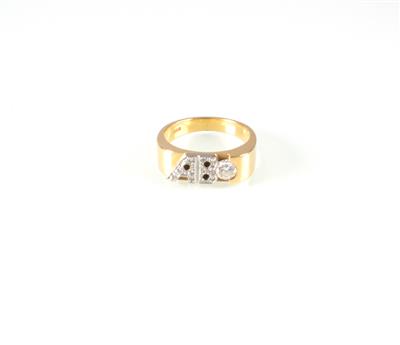 Herrenring zus. ca. 0,55 ct - Schmuck und Uhren