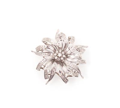 Brillant Diamant Blütenanhänger - Klenoty a náramkové