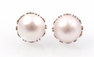 Mabe-Perlen Ohrclips - Schmuck und Uhren