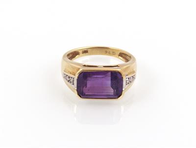 Amethyst Brillant Damenring - Jewellery and watches