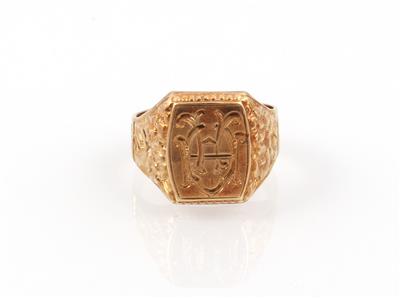 Monogramm Ring "AH" - Schmuck und Uhren