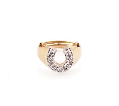 Brillant Ring "Hufeisen" - Schmuck und Uhren